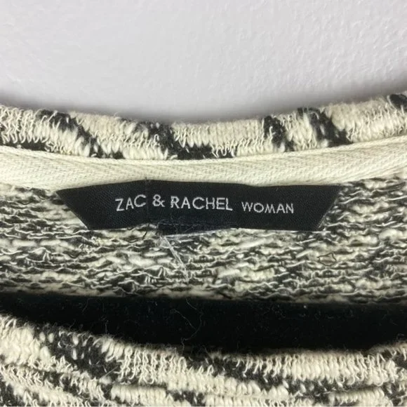 Zac&Rachel Zebra Print Cotton Blend Long Sleeve Sweater 2X - Picture 4 of 10